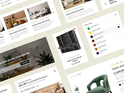 Homestory - Premium Furniture Store cart clean design ecommerce furniture order product store ui uiux ux web website