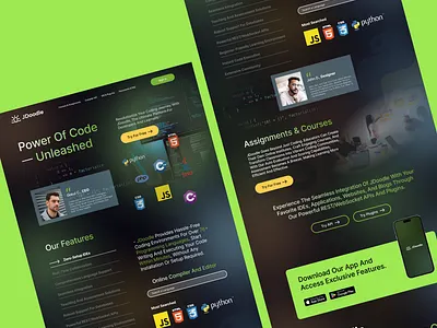 Website for an IDE app branding design graphic design illustration logo typography ui ux vector
