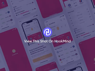 HookMind- Soccer Live Scoreborad App. android app app app ui design app ui ux design agency football app hookmind ios app latest app design latest ui ux design mobile app mobile ui ux pro ui ux design scoreboard app ui ui ux ux