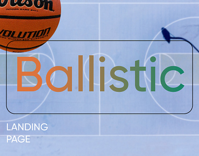 Ballistic landing page ball store branding design landing page online store product design ui ux uxui web design