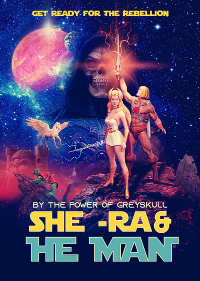 She Ra & He Man !!! design graphic design