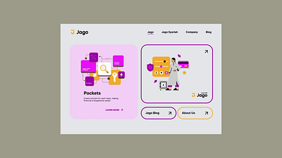 Bank Jago - Animated Home Page Redesign design graphic design landing page prototyping ui website website design