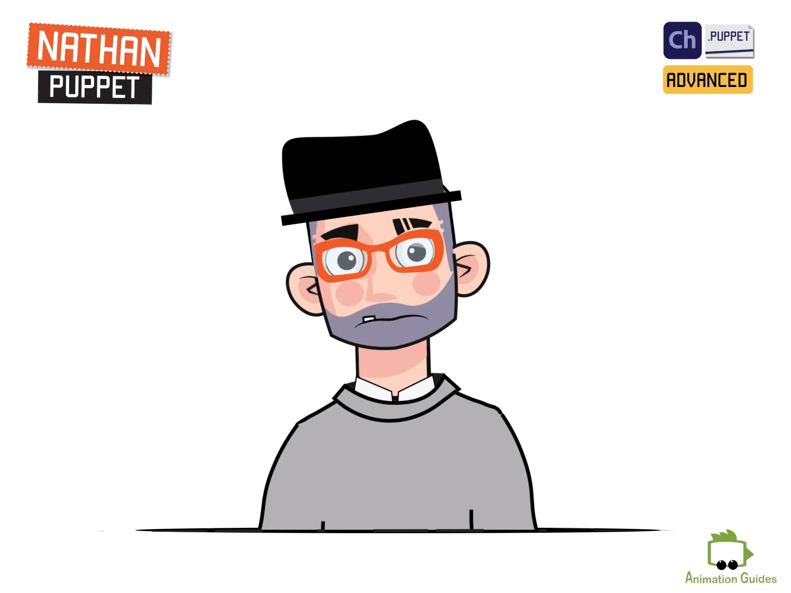 Meet Nathan...✋ animated animation character character animator character design closeup download face illustration male puppet vector