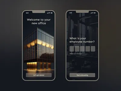Employee onboarding mobile onboarding ui