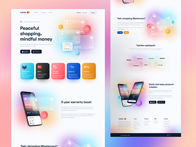 Finance Landing Page app app design branding design graphic design illustration logo typography ui ux web design website