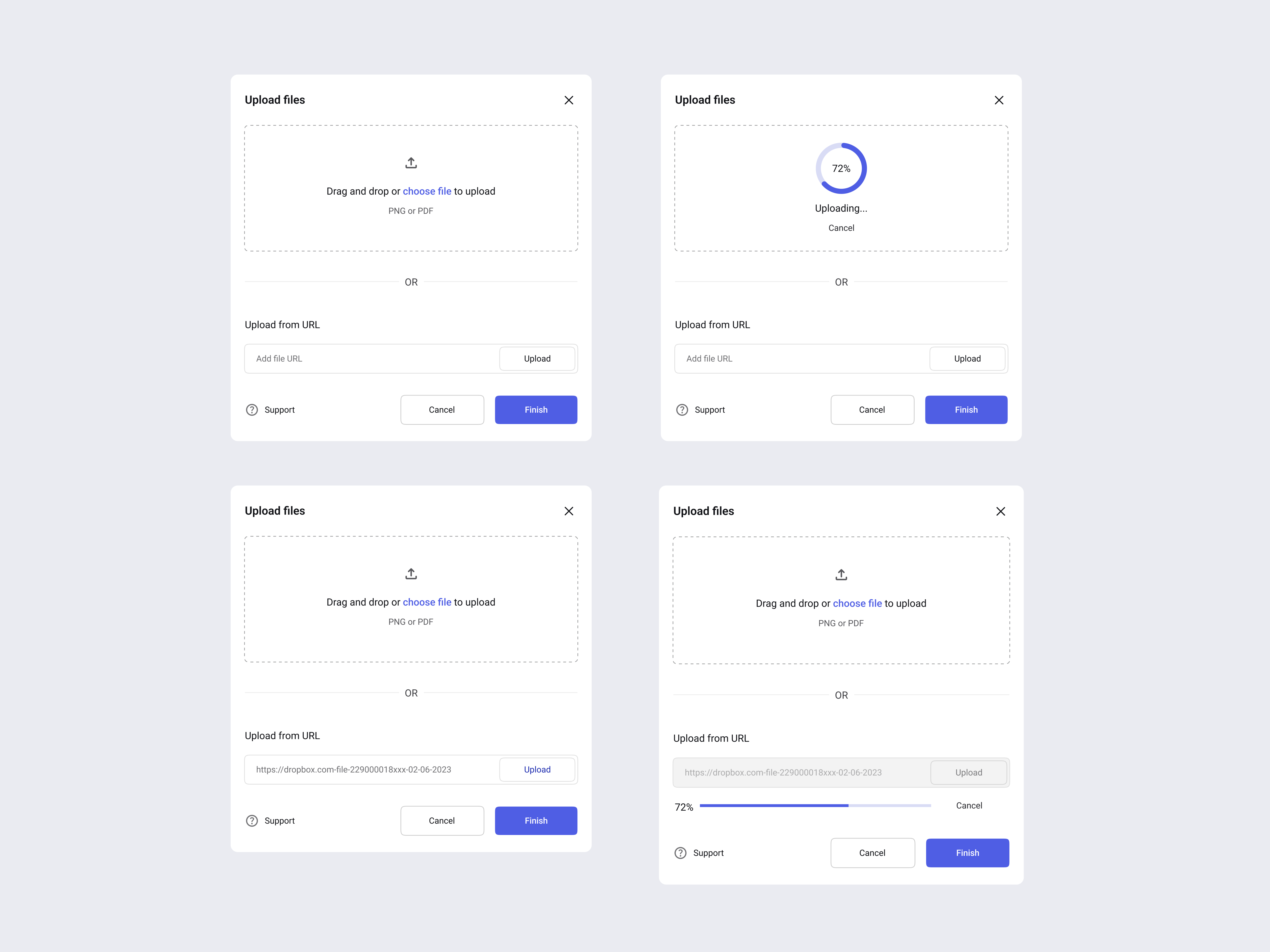 File Upload Modal By Ebenezer Omosuli On Dribbble