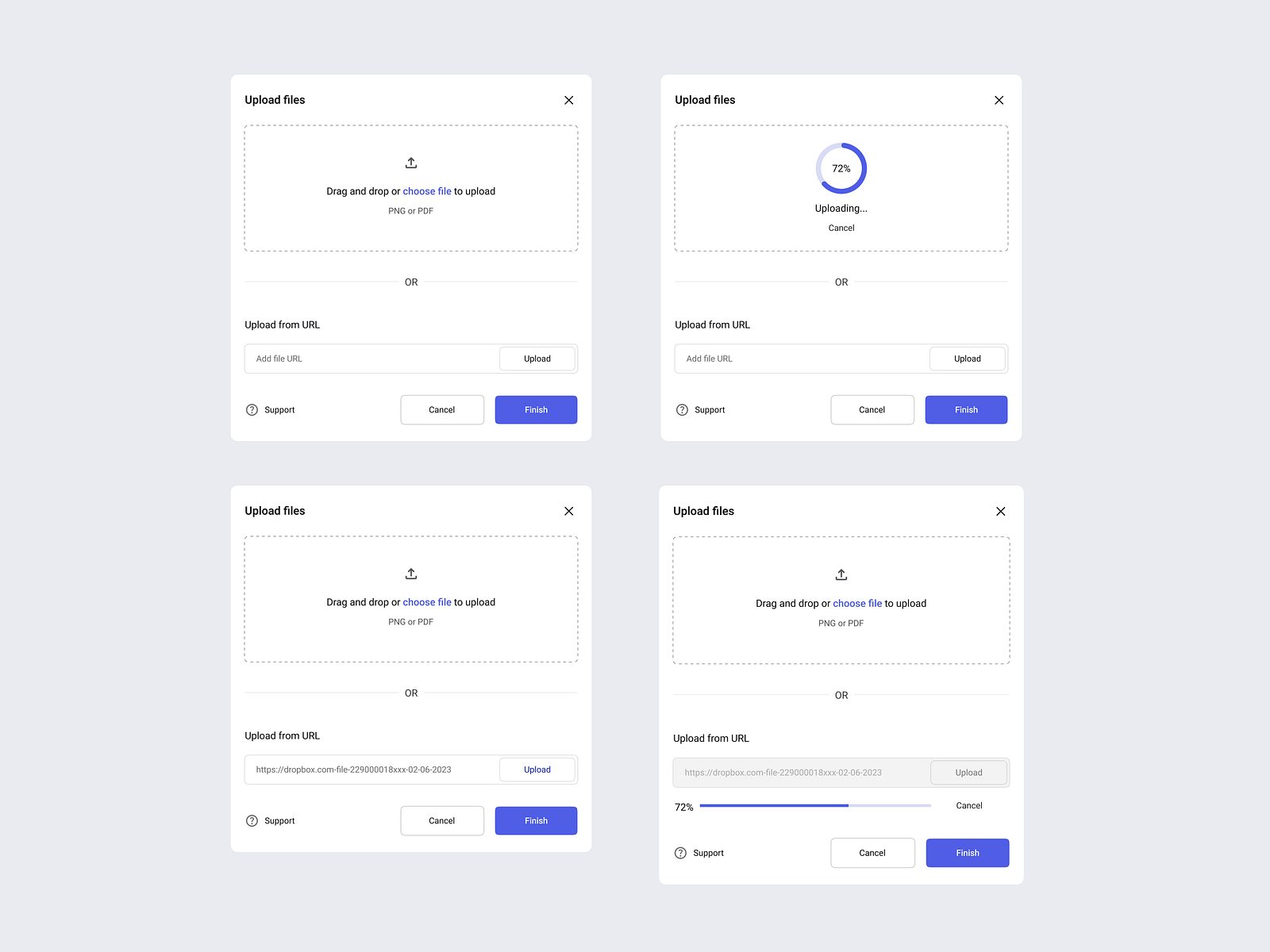 File Upload Modal By Ebenezer Omosuli On Dribbble