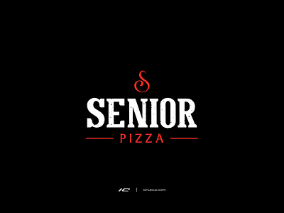 Logotype ➜ SENIOR Pizza branding design illustration logodesign logotype typography