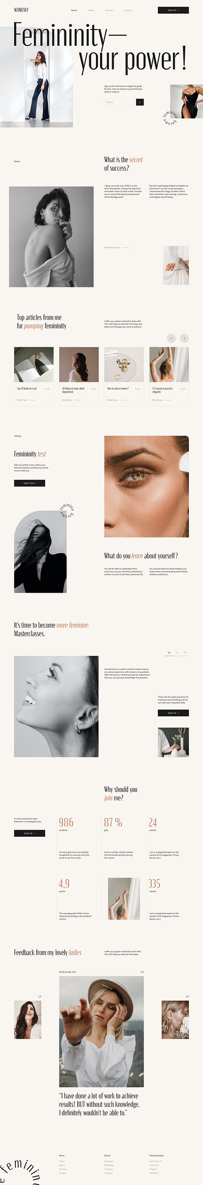 Web Layout branding design typography ui vector