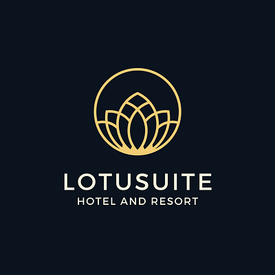 lotusuite hotel and resort branding design graphic design illustration logo logo design typography ui ux vector