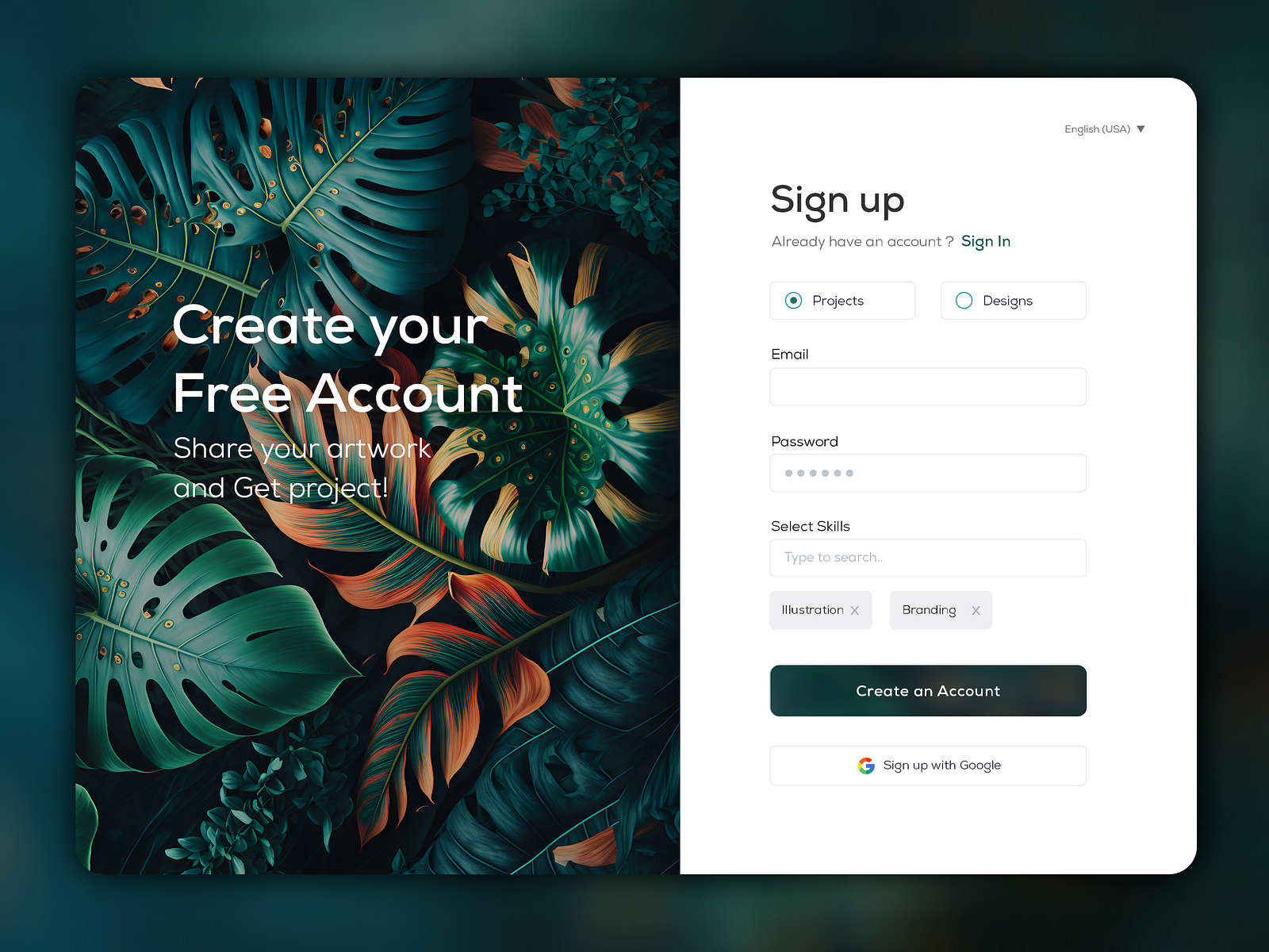 Sign Up /Log In Page UI UX Prototype Web and App Template Design by SM ...