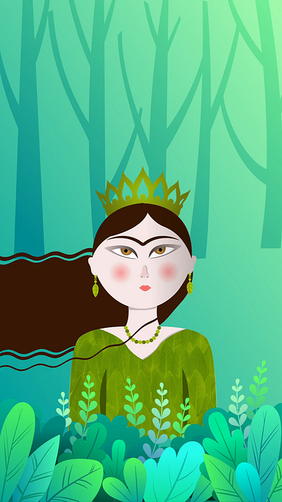 Ameretat Goddess aftereffect ameretat animation girl goddess graphic design illustration illustrator motion graphics