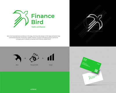 Logo design of Finance bird app brand identity branding design finance graphic design illustrat illustration logo logo design logotype logovector minimal ui ux vector