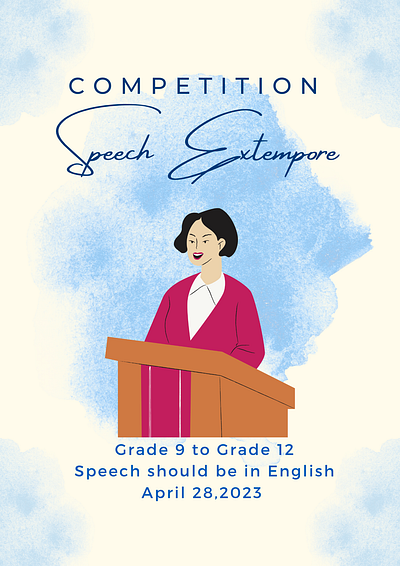 Speech Competition design graphic design illustration