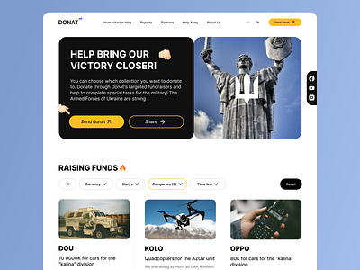 UI Volunteer organization activism charity design donate dribbble help landing page main page socialgood stock supporting ui ukraine ux uxui volunteer volunteering volunteerism webdesign website