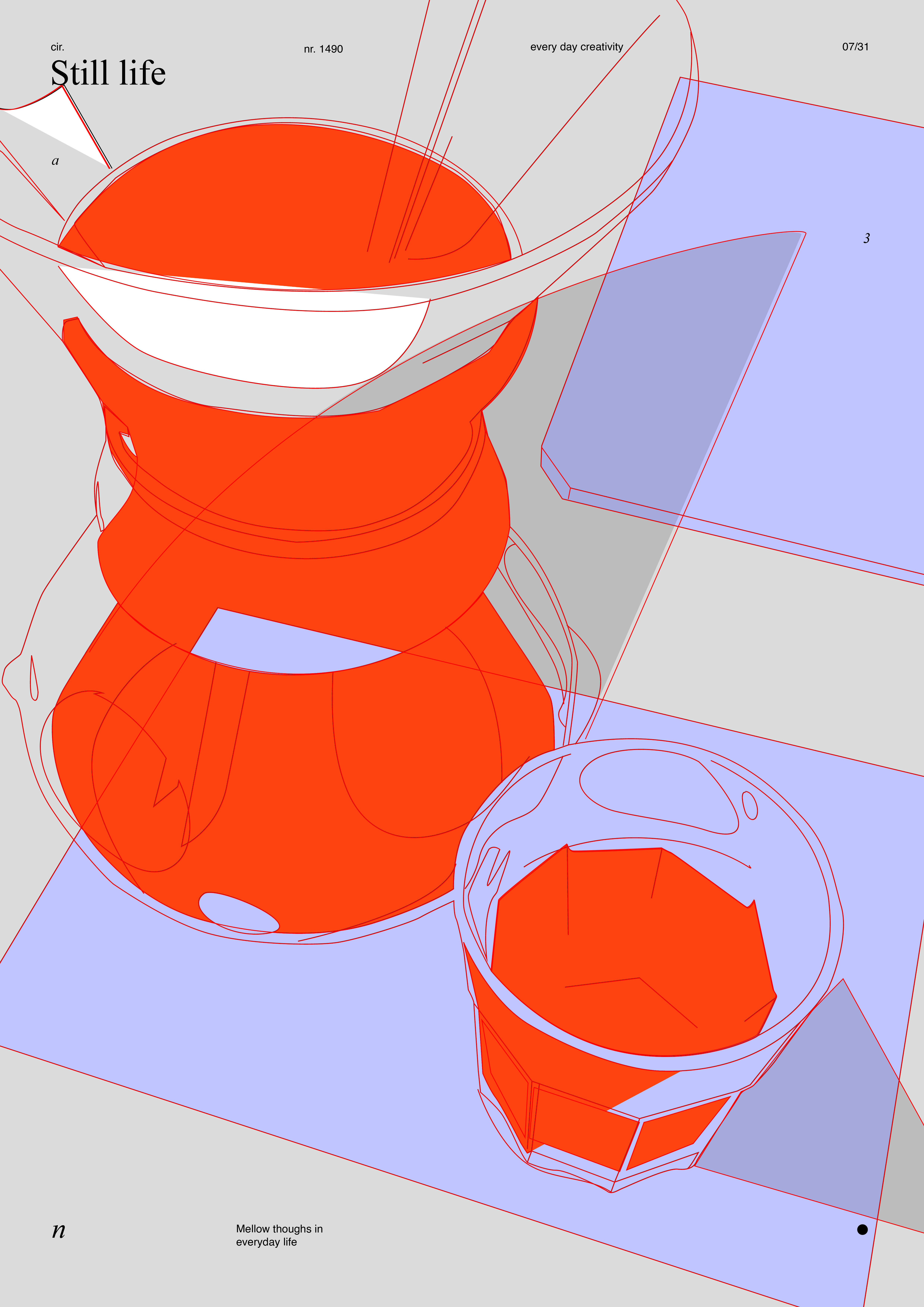 Morning vibes abstract chemex chemex illustration coffee coffee illustration composition illustration laconic lines minimal morning poster still life