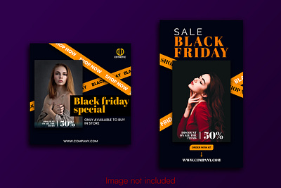 Black Friday instagram post template black friday sale branding clothing sale discount offer graphic design instagram sale social media post