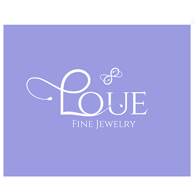 LOUE fine jewelry branding design illustration logo typography