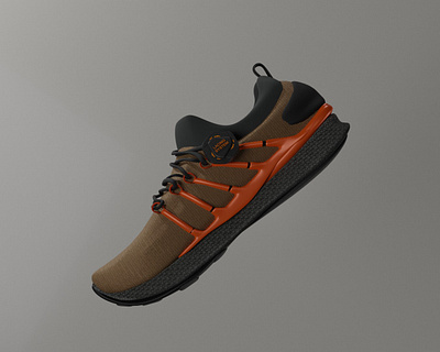Shoe Design Project With Lacing System 3d 3d modelling branding design product design rendering running shoes sport