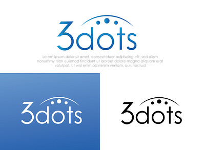 3 dots Logo 3dots design graphic design logo logodesign logos threedots typography