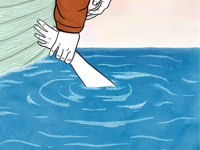 Catch & Release boat break up catch and release color couple drawing fishing hand drawn hands illustration love sea
