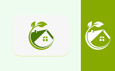 "Unused logo" 3d app art branding clean creative design eco eco home ecology logo environment logo illustration leaf home logo ui