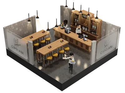 The Sandbox - voxel diorama CIPRIANI 3d cg cinema4d diorama game sandbox