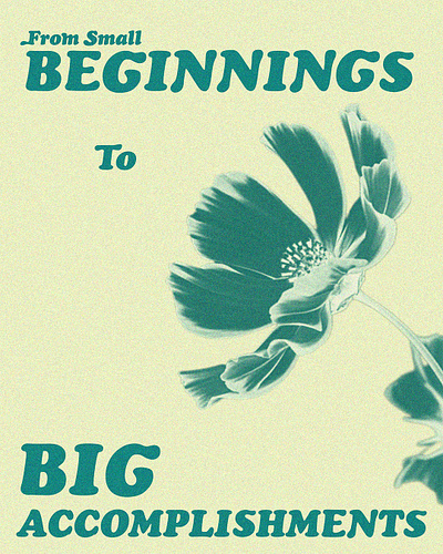 Small Beginnings - Poster Concept Design banner banner design creative design graphic graphic design minimal poster poster design