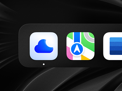 Clouda App Icon :: #5 Design Challenge app icon branding dock icon mac os minimal
