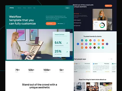 ialway - Digital Agency: Landing Page advertising best dribbble shot branding clean design content creation creative design digital marketing home page landing page seosem service design social media software company ui web design website design