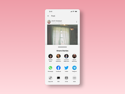 Daily UI #010 Social Share social social share ui