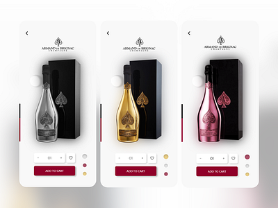 Champagne app UI alchool appdesign armand de brignac bubble champagne festival luxe luxury party ui uiapp uidesign ux uxdesign webdesign