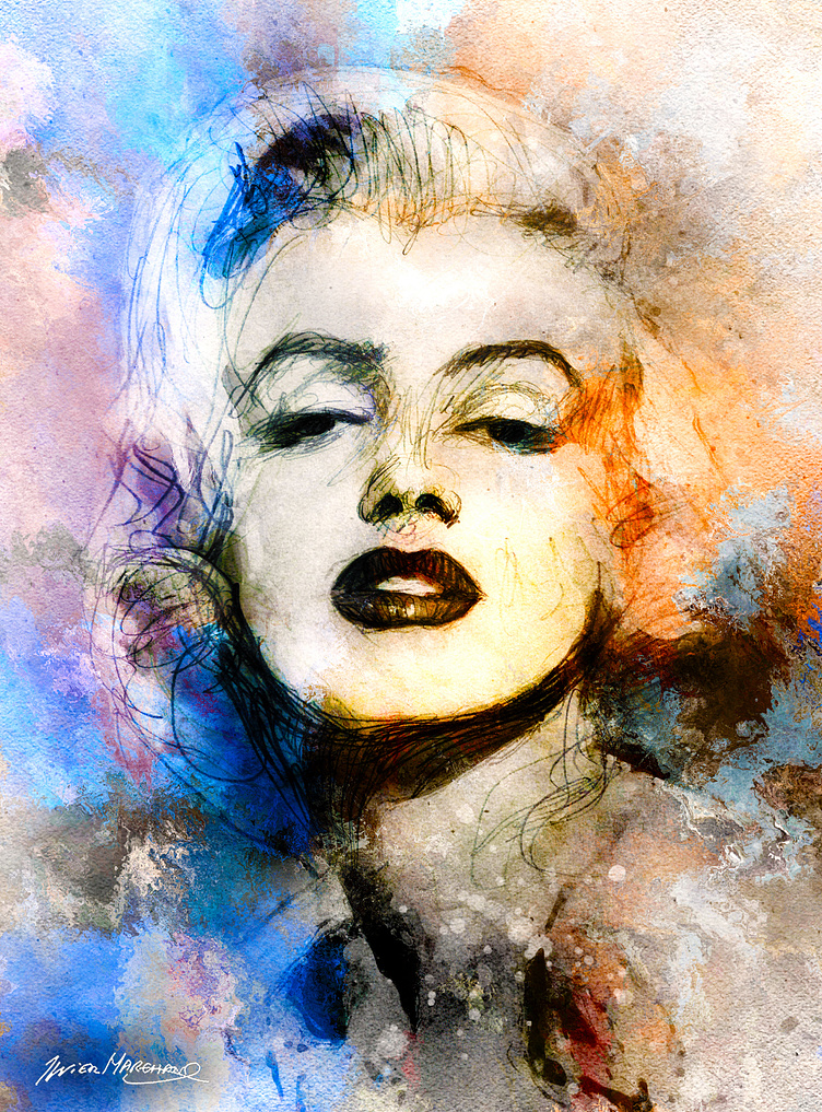 Marilyn Monroe by Xavier Marchand on Dribbble