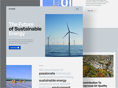 Panergi - Clean Energy Landing Page clean energy energy graphic design homepage landing page saas saas landing page sustainable energy ui ux web design website