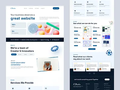 Design Studio | Digital agency website design. backend creativeagency creativity digitalagency frontend innovation modern simplicity sleek ui uidesign uiux userexperience uxdesign webdesign webdevelopment