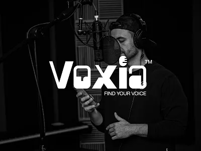 VOXIA ~ BRAND LOGO DESIGN branding design graphic design logo logo design logo designer logo maker logo sai logoonline logos logotype podcast logo voice logo