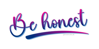 Be Honest Typography | Adobe Illustrator adobe illustrator branding graphic design typography