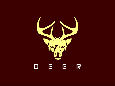 Deer Logo For Sale animals branding deer deer logo for sale forest graphic graphic design great horn jungle logo mascot stag symbol ui ux vector wild zoo