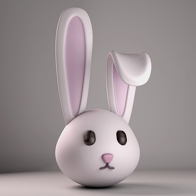 Lowpoly Bunny 3d 3dart cinema 4d graphic design lowpoly lowpoly art