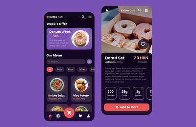 Cafe App app cafe cafeapp challenge dailyui dailyui043 delivery design drink e commerce food meal mobile mockup ui uiux website