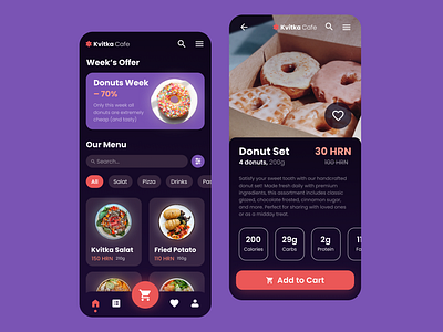 Cafe App app cafe cafeapp challenge dailyui dailyui043 delivery design drink e commerce food meal mobile mockup ui uiux website