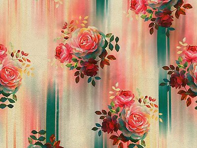 Fabrics Pattern Design branding clothing brand design fabrics design flower graphic design illustration logo pattern print design woman dressing