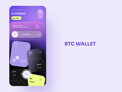 BTC Wallet bitcoin btc exchange ui wallet