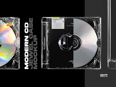 Modern CD Jewel Case Mockup creative market