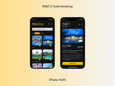 Day 067 - Hotel booking 067 100daysofui branding challenges community dailyui design figma hotelbooking illustration ios logo mobile ui ux website