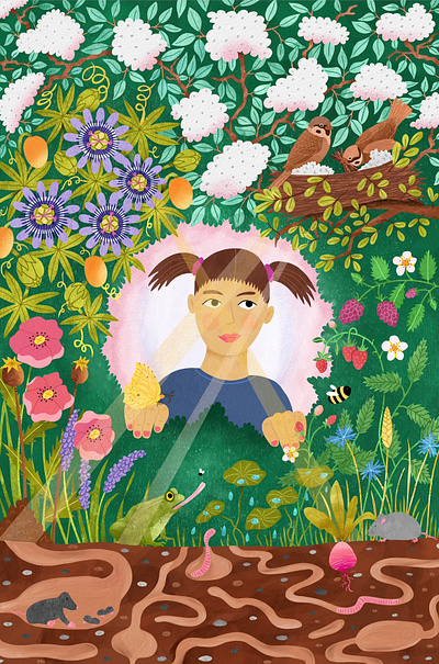 🌸 🌎 🐛 Our Planet Week 🐝 🌿 🌸 adobe adobe fresco adventure childhood children design discover discovery earth editorial illustration environment flora and fauna illustration laura gerhard laurella vie studio magazine illustration nature planet earth planet week wildlife