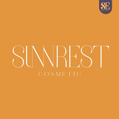 Sunrest Cosmetic Luxury and Elegant Brand Design Work branding design grafiktasarım graphic design illustration logo typography