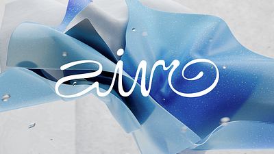 AIRO Branding 3d blender blue branding design logo logotype typography