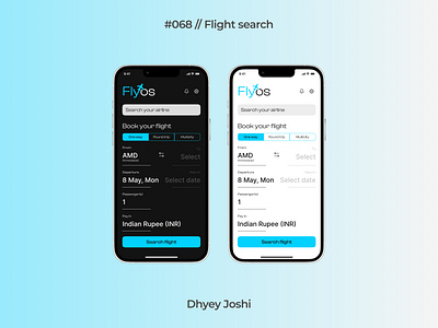 Day 068 - Flight search 068 100daysofui branding challenges community dailyui design figma flight flightsearch illustration logo mobile ui ux website