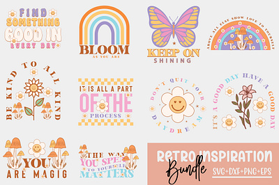 Retro Inspiration Bundle inspirational t shirt design